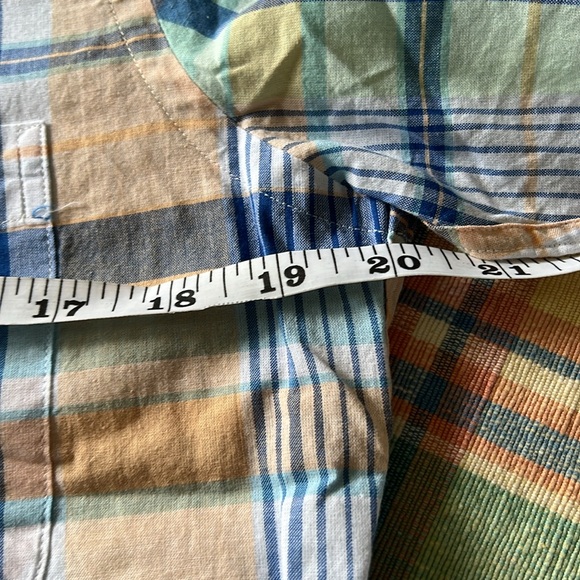 Brooks Brothers Mens button down shirt plaid checkered blue size S short sleeves - Picture 9 of 14